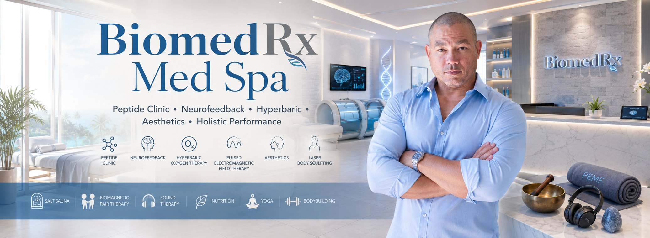 BiomedRx Med Spa - peptide clinic, neurofeedback, hyperbaric oxygen, aesthetics and holistic performance